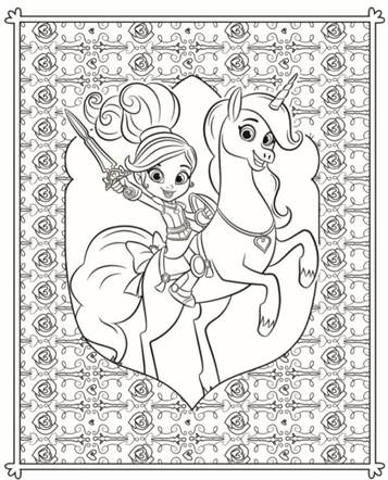 nella the princess knight colouring pages